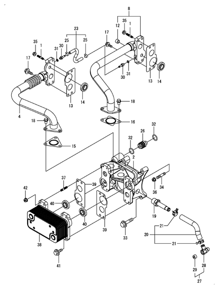 EGR COOLER (4TN107FHT-6SMU1)