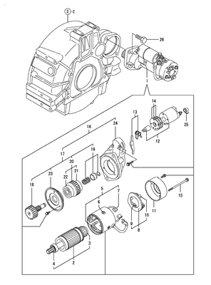 STARTING MOTOR (4TNV98-ZNSAD) STARTING MOTOR (4TNV98-ZNSAD)