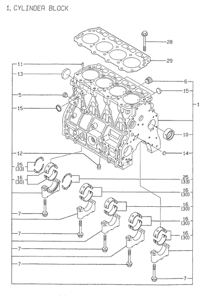 CYLINDER BLOCK (4TNE94-G1A)