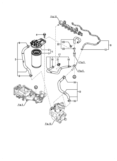 FUEL PIPE (4TNV98C-PHYBH)