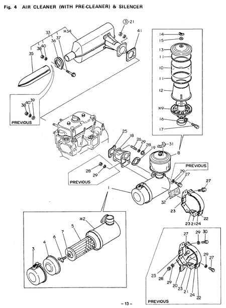 AIR CLEANER(WITH PRE-CLEANER)&SILENCER (2TR13A) AIR CLEANER(WITH PRE-CLEANER)&SILENCER (2TR13A)