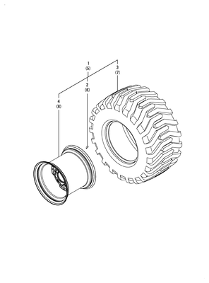 TIRE REAR R4 (SC2450(YANMAR))