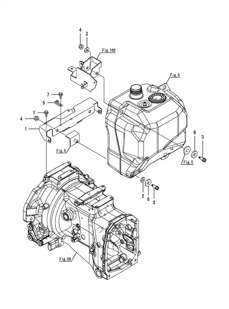 TANK BRACKET (EX3200(YANMAR))