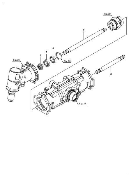 FRONT SHAFT(1) (YT357AJ,Y(300001-)