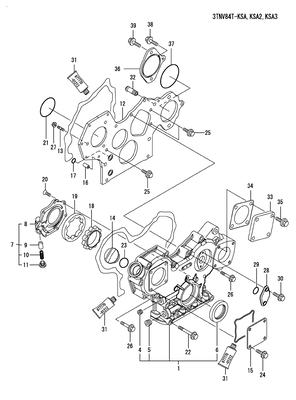 GEAR HOUSING (3TNV84T-KSA) GEAR HOUSING (3TNV84T-KSA)