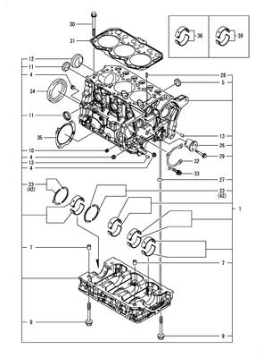 CYLINDER BLOCK (3TNM74F-SACVS)