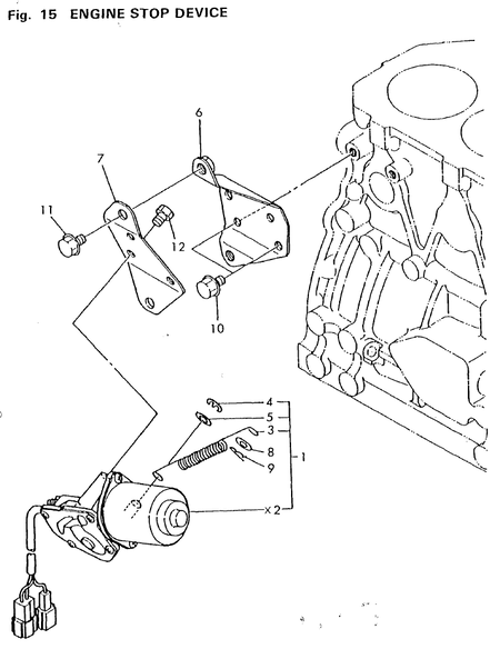 ENGINE STOP DEVICE (4TNA78E-RDWF) ENGINE STOP DEVICE (4TNA78E-RDWF)