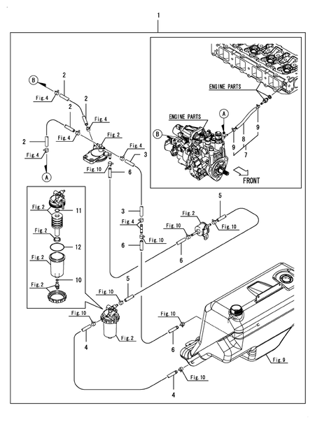 FUEL LINE(FAME (LX4100(YANMAR))