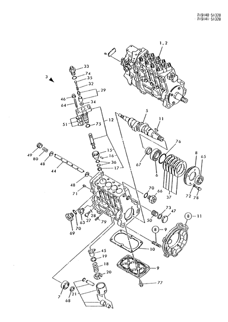 FUEL INJECTION PUMP (4TN100TL-NC)