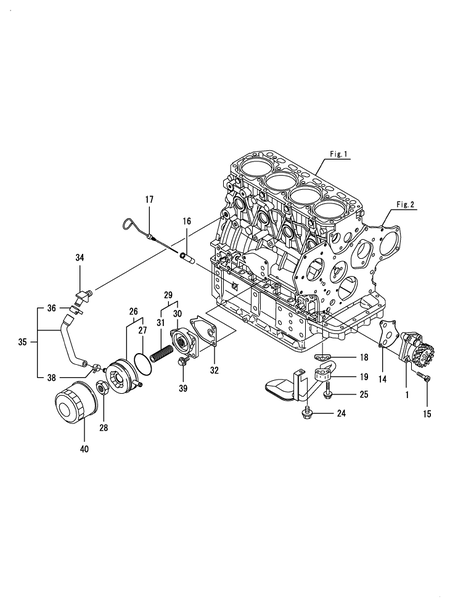LUB. OIL SYSTEM (4TNV84T-BMRG1)