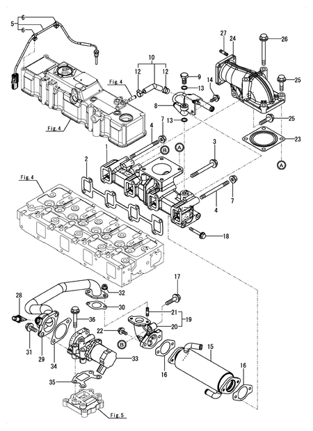 EXHAUST MANIFOLD (4TNV98C-PHYBH)
