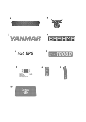 STICKERS (YU1000DK-BRAHMA)