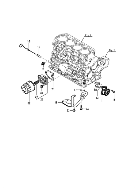 LUB. OIL SYSTEM (4TNV88C-XKITL)