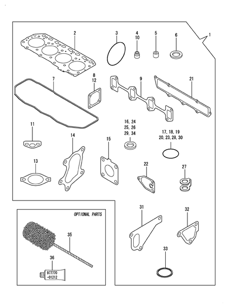 GASKET SET (4TNV84T-GKL) GASKET SET (4TNV84T-GKL)
