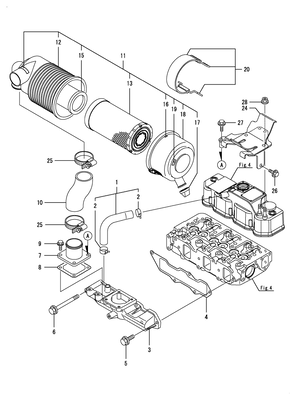 SUCTION MANIFOLD & AIR CLEANER (3TNV88-BNRG3H)