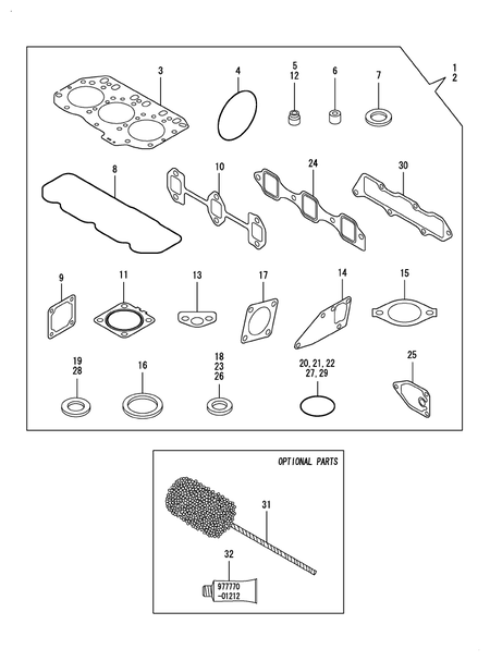 GASKET SET (3TNV82A-DSA)