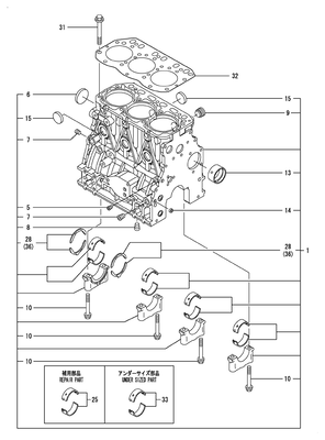 CYLINDER BLOCK (3TNV84T-BKSA2) CYLINDER BLOCK (3TNV84T-BKSA2)