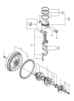 CRANKSHAFT & PISTON (TNV) CRANKSHAFT & PISTON (TNV)
