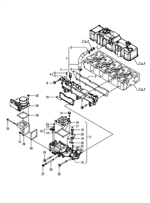 SUCTION MANIFOLD (4TNV98C-GGE) SUCTION MANIFOLD (4TNV98C-GGE)