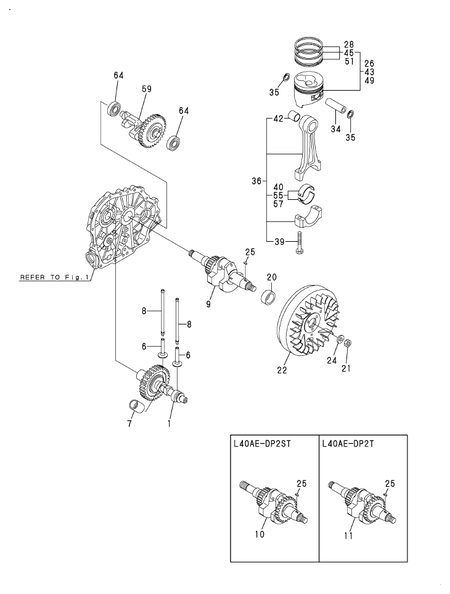 CRANKSHAFT,PISTON & CAMSHAFT (L40AE-DPY2)
