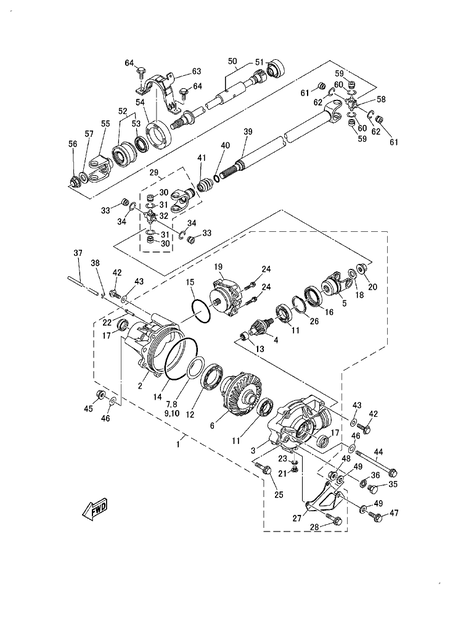 FRONT DIFFERENTIAL (YU700G-RD(2021US))
