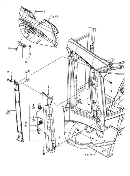 LAMP(FLOOR)(REAR) (YT357AJ,Y(300001-)