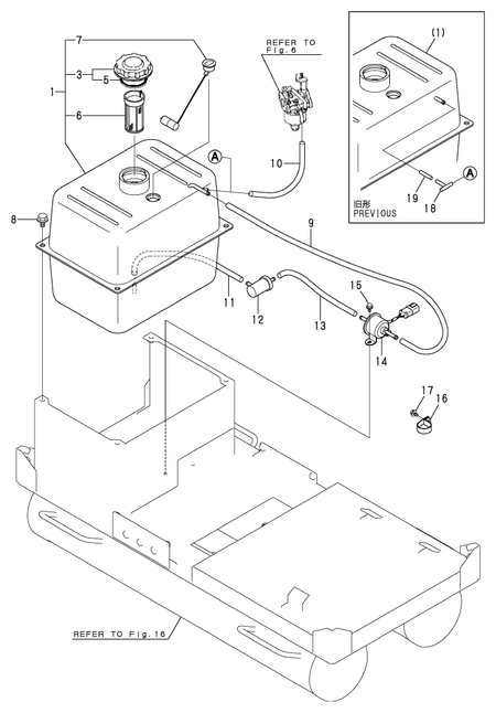 FUEL TANK & FUEL PIPE (YEU2400)