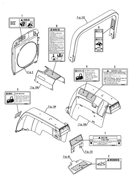 LABELS(SAFETY) (EX3200(YANMAR))