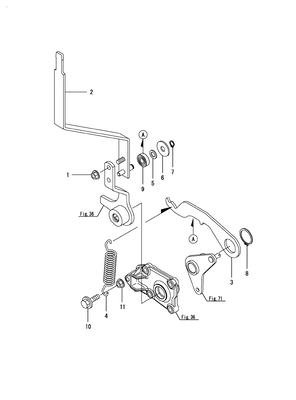 RANGE SHIFT LEVER A (SC2400(YANMAR))