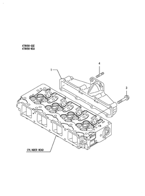EXHAUST MANIFOLD (4TNV98T-NSA) EXHAUST MANIFOLD (4TNV98T-NSA)