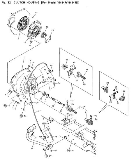 CLUTCH (FOR YM147/147D) (YM140D) CLUTCH (FOR YM147/147D) (YM140D)