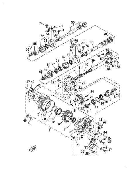 FRONT DIFFERENTIAL (YU700G(2019US))