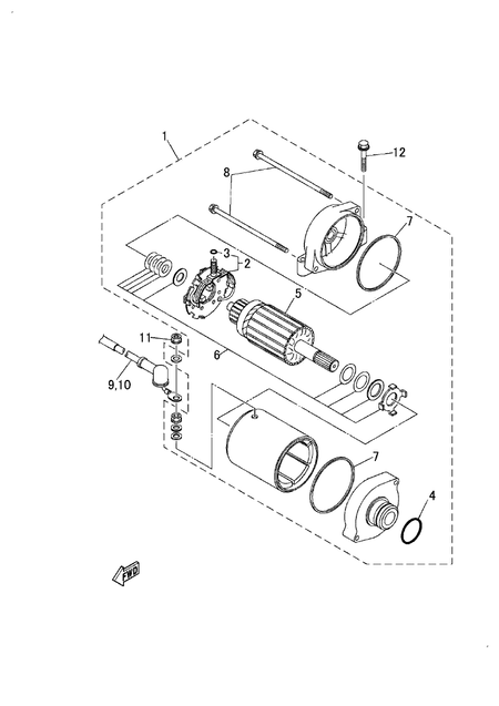 STARTING MOTOR (YU700G(2018US))