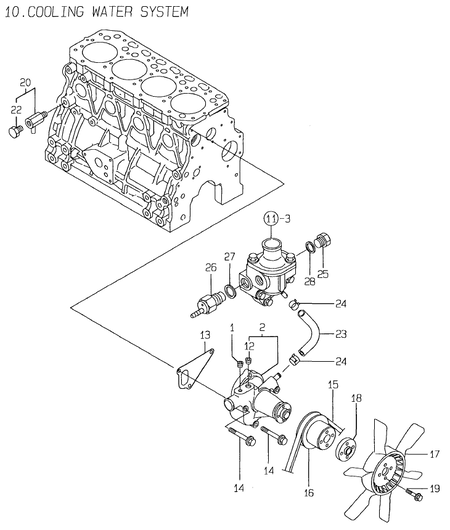 COOLING WATER SYSTEM (4TN84E-RK) COOLING WATER SYSTEM (4TN84E-RK)