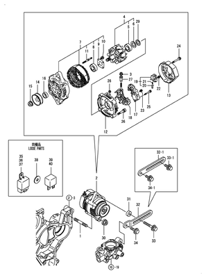 GENERATOR (4TNV98-ZGGE) GENERATOR (4TNV98-ZGGE)