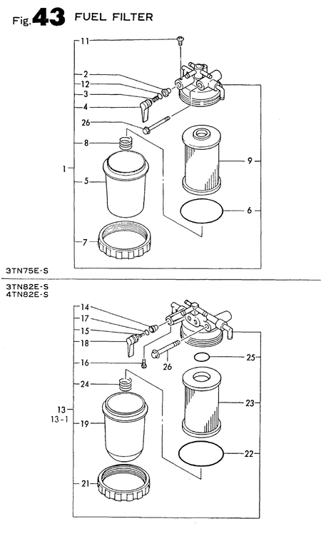 FUEL FILTER (4TN82E-S) FUEL FILTER (4TN82E-S)
