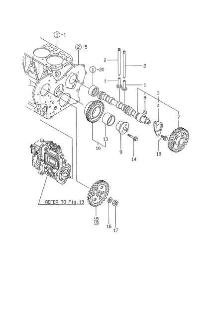 CAMSHAFT & DRIVING GEAR (3TNE78A-G2A)