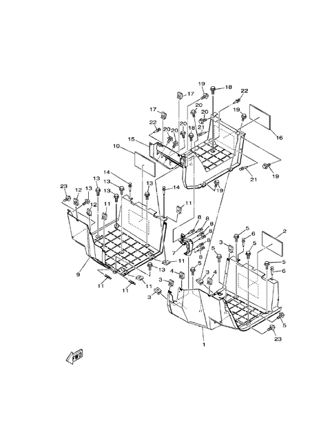 STAND & FOOTREST (YU700G(2019US))