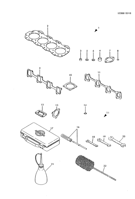 GASKET SET(CYL. HEAD) & TOOLS (4TN100TL-NC) GASKET SET(CYL. HEAD) & TOOLS (4TN100TL-NC)