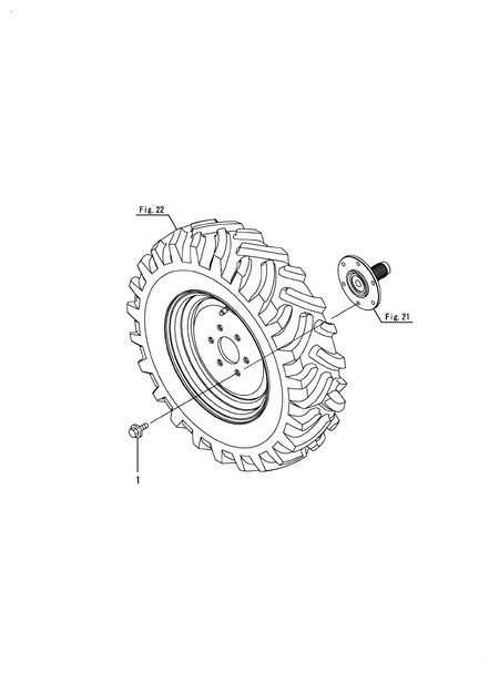 HUB BOLT (LX410(YANMAR))