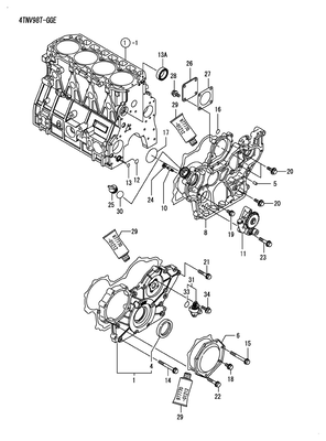 GEAR HOUSING (4TNV98T-NSA) GEAR HOUSING (4TNV98T-NSA)