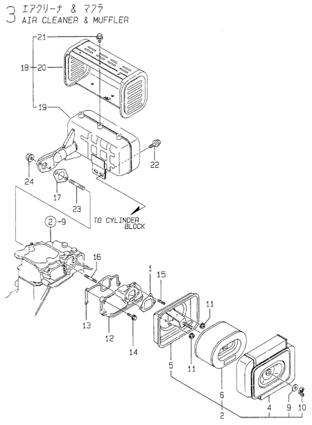 AIR CLEANER & MUFFLER (YDW190AE-5/6)
