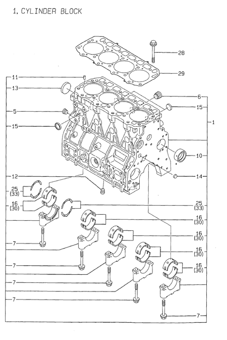 CYLINDER BLOCK (4TNE98-SA)