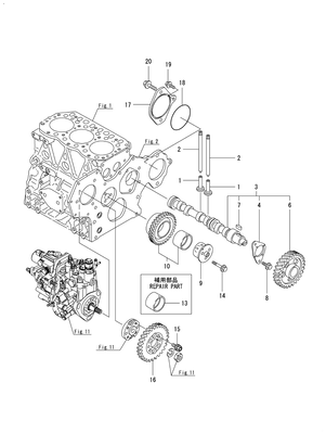 CAMSHAFT & DRIVING GEAR (3TNV82A-BDSA) CAMSHAFT & DRIVING GEAR (3TNV82A-BDSA)