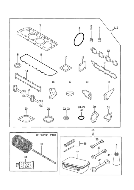 GASKET SET & TOOL(OPTIONAL) (4TNE88-EG1A)