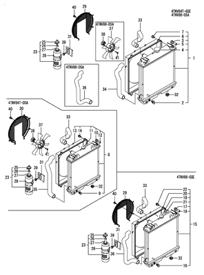 RADIATOR (4TNV84T-GGE) RADIATOR (4TNV84T-GGE)