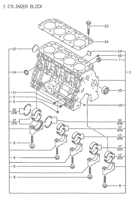 CYLINDER BLOCK (4TNE88-SA)
