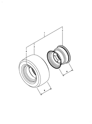(17A)FRONT WHEEL TIRE(R3) (SA221)