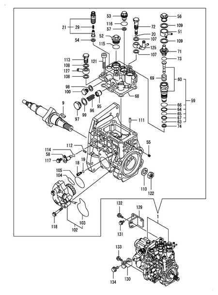 FUEL INJECTION PUMP (4TNV106T-GGEA)