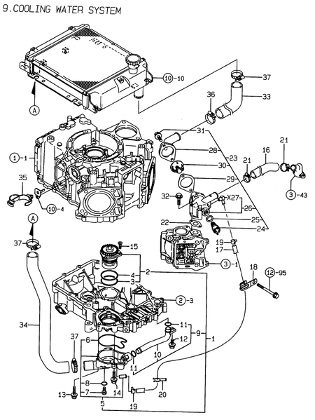 COOLING WATER SYSTEM (2V78C-DXCA) COOLING WATER SYSTEM (2V78C-DXCA)